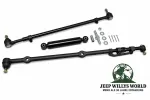 Spurstange + Schubstange + Lenkungsdämpfer Set Jeep Wrangler 87-90