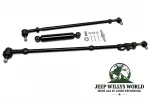 Spurstange + Schubstange + Lenkungsdämpfer Set Jeep Wrangler 91-95