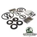 Small Parts Master Repair Kit T150 Transmission Jeep CJ (76-79), full scope of delivery pictured (Snap Rings, Washers, Pins, Rollers, Chrome Balls, Springs and Synch Keys).