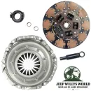 Kupplungs Komplett Set inkl. Druckplatte, Kupplungsscheibe, Pilotlager, Ausrücklager und Zentrierdorn für 4.0L Motor mit AX15 Schaltgetriebe. Jeep Cherokee XJ / Wrangler YJ / TJ / Grand Cherokee ZJ / ZG (1994-1999).