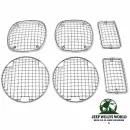 Rugged Ridge Lampenschutzgitter Edelstahl Set 6-teilig Edelstahl Jeep Wrangler TJ (1996-2006)