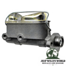 Hauptbremszylinder Jeep CJ5 CJ7 77-78 ohne Bremskraftverstärker, seitlich / frontal, Anschluss zu erkennen.