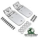 RT Off-Road Motorhauben Scharnier Se Edelstahl hochglanzpoliert Jeep Wrangler TJ (1996-2006)