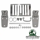 Rugged Ridge Motorhauben Scharnier Set Edelstahl Hochglanzpoliert Jeep Wrangler TJ (1998-2006)