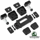 Rugged Ridge Motorhauben Auflagebügel Set Schwarz Aluminiumguss Pulverbeschichtet Jeep Wrangler TJ JK (1996-2018)