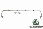 Lampenbügel am Scheibenrahmen Edelstahl Jeep CJ + Wrangler 76-95