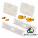 Blinkleuchten Set vorne Weiss Jeep Wrangler 87-95