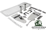 Motorhauben Scharnier Set Edelstahl Hochglanz Jeep CJ Wrangler 76-95