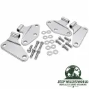 RT Off-Road Türscharnier Set Türhalteset Edelstahl Hochglanz poliert Jeep Wrangler 2-türer JK (07-18)