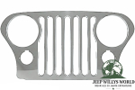 Kühlergrillblende Edelstahl Jeep CJ 72-86