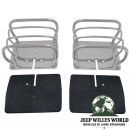 Rückleuchtenschutzgitter Edelstahl CJ + Wrangler 76-06