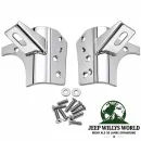 RT Off-Road Scheinwerferhalter Paar Scheibenrahmen Edelstahl hochglanzpoliert Jeep Wrangler TJ (1996-2006)