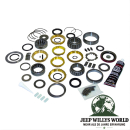 Master Reparatur Kit für T5 Schaltgetriebe inkl. Lager, Dichtungen, Simmerringe, Synchronringe, Spannringe, Druckscheiben, RTV und Kleinteile Set. Jeep SJ / J Serie / CJ5 / CJ7 / CJ8 / Cherokee XJ (1982-1986).