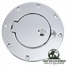 Rugged Ridge Tankblende Tankdeckel Tankcover Tankfüllstutzen Edelstahl Jeep Wrangler TJ (1996-2006)
