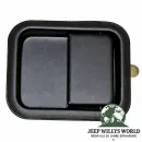 NTY Türgriffmulde Türgriffe außen Vollstahltür rechts, schwarz. Jeep CJ7 CJ8, Wrangler YJ TJ (1981-2006)