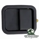 Dorman Türgriff Mulde außen für Vollstahltür, schwarz Fahrerseite (links). Jeep CJ7 CJ8, Wrangler YJ TJ (1981-2006)