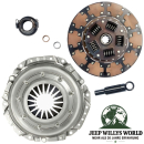 Kupplungs Komplett Set inkl. Druckplatte, Kupplungsscheibe, Pilotlager, Ausrücklager und Zentrierdorn für 4.0L Motor mit AX15 Schaltgetriebe. Jeep Cherokee XJ / Wrangler YJ / TJ / Grand Cherokee ZJ / ZG (1994-1999).
